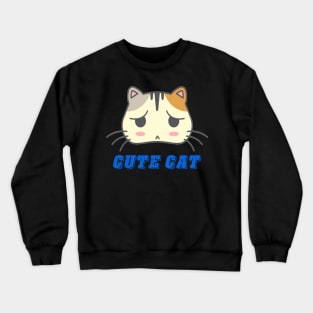 Cute cat face Crewneck Sweatshirt